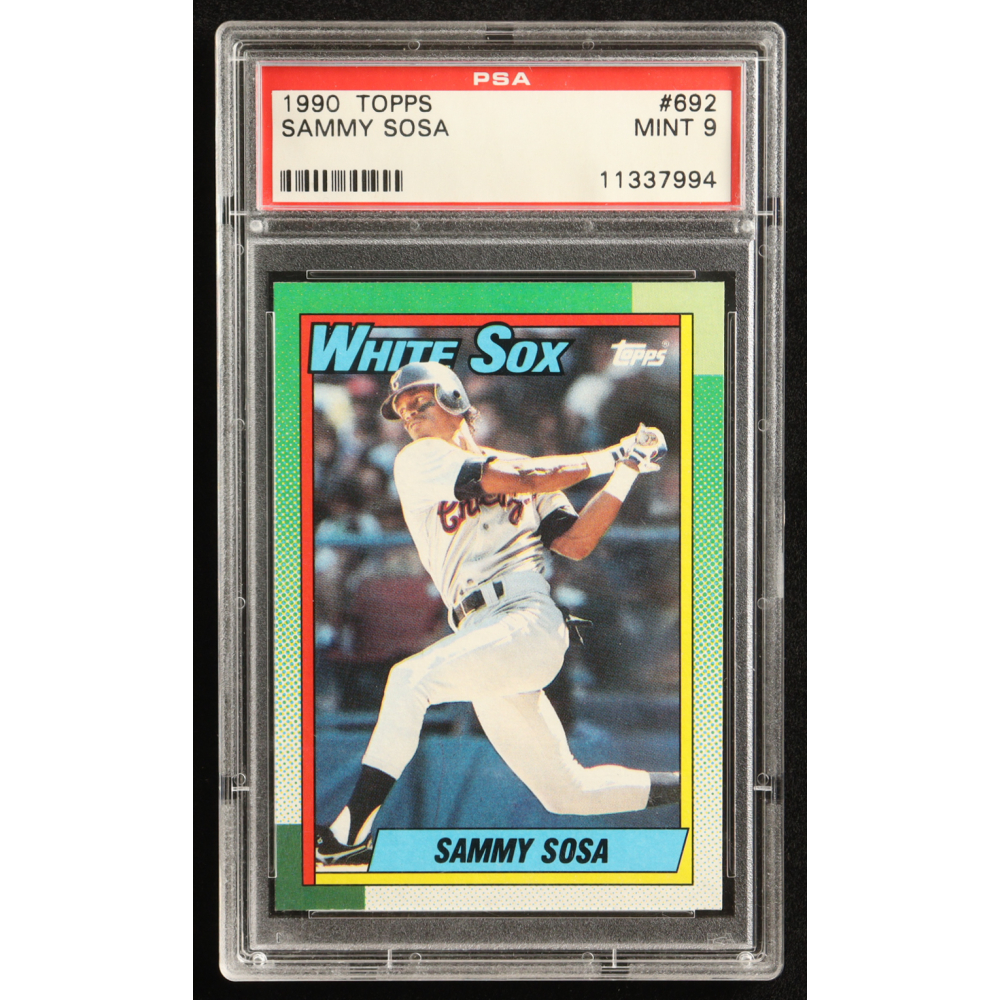Sammy Sosa 1990 Topps #692 RC (PSA 9) at PristineAuction.com