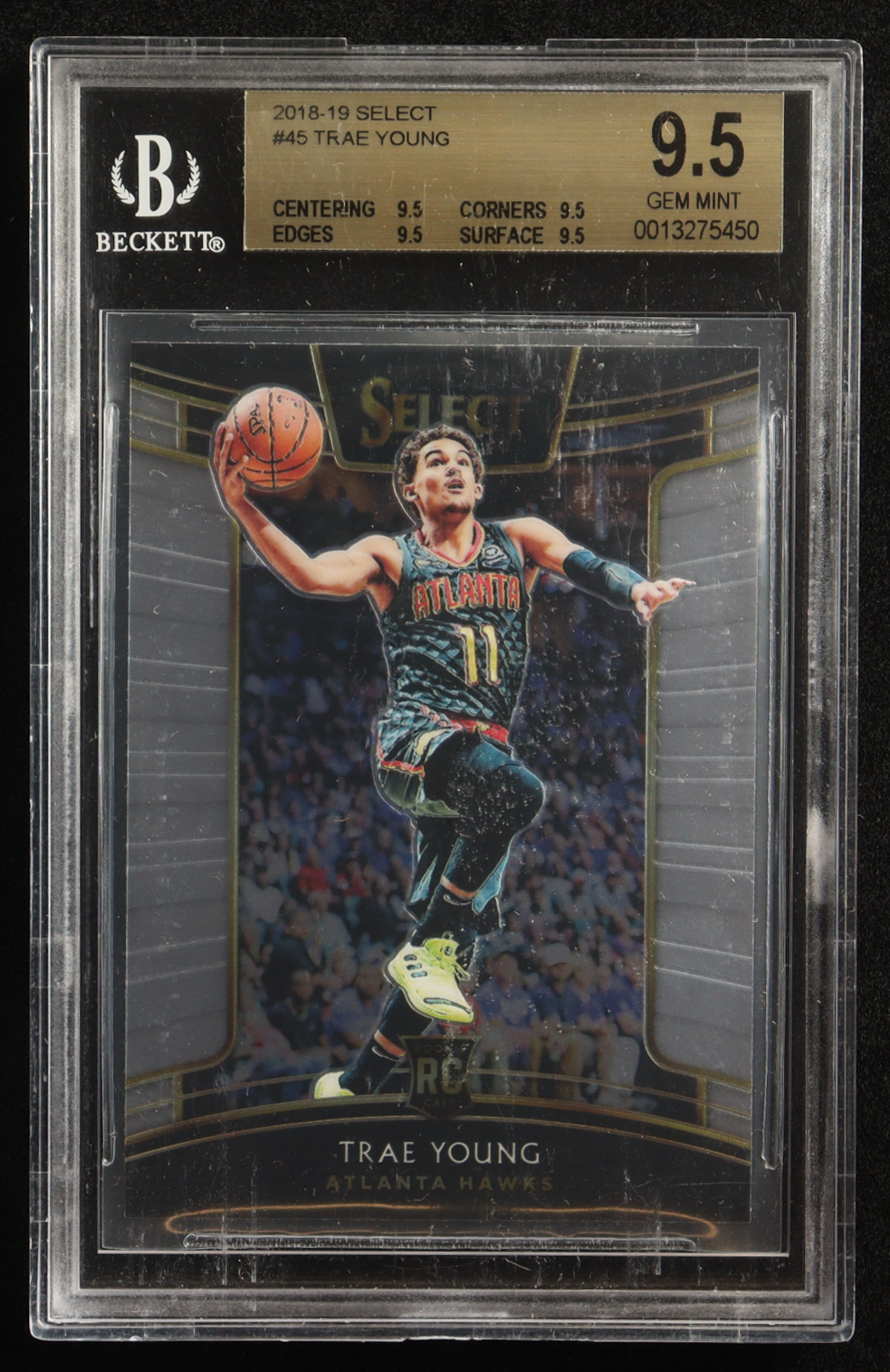 Trae Young 2018-19 Select #45 RC (BGS 9.5) at PristineAuction.com Trae Young 2018-19 Select #45 RC (BGS 9.5) at PristineAuction.com