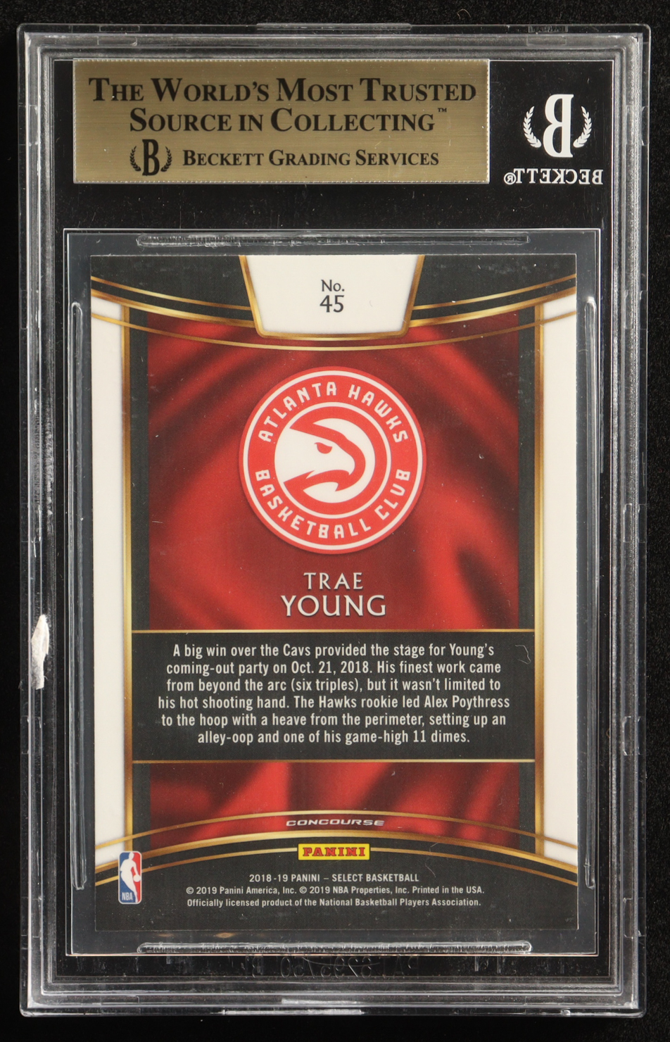 Trae Young 2018-19 Select #45 RC (BGS 9.5) at PristineAuction.com Trae Young 2018-19 Select #45 RC (BGS 9.5) at PristineAuction.com