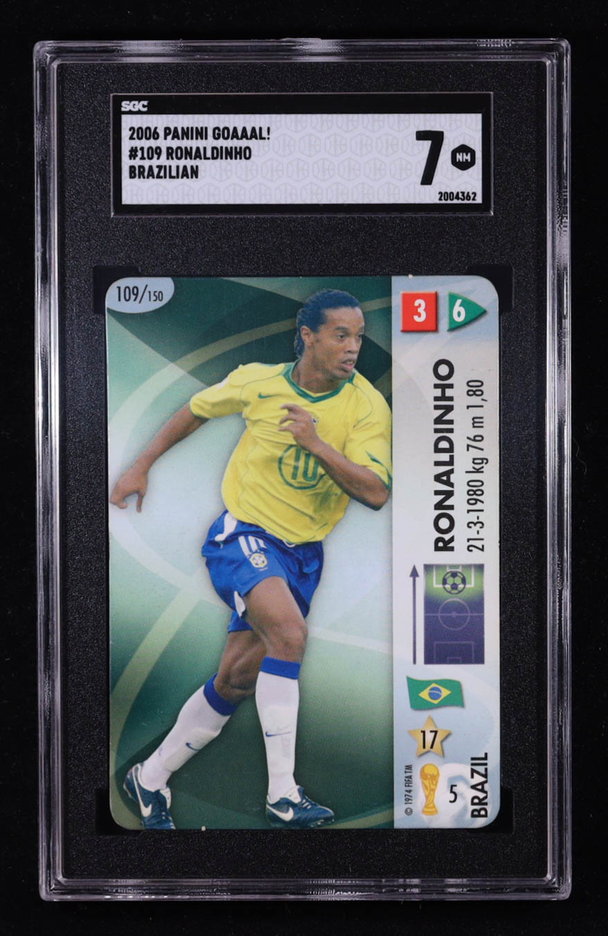 Ronaldinho 2006 Panini GOAAAL! FIFA World Cup Germany #109 (SGC 7) at PristineAuction.com Ronaldinho 2006 Panini GOAAAL! FIFA World Cup Germany #109 (SGC 7) at PristineAuction.com