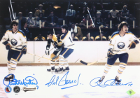 Rick Martin, Gilbert Perreault & Rene Robert Signed Sabres 8x10 Photo (PSA) at PristineAuction.com