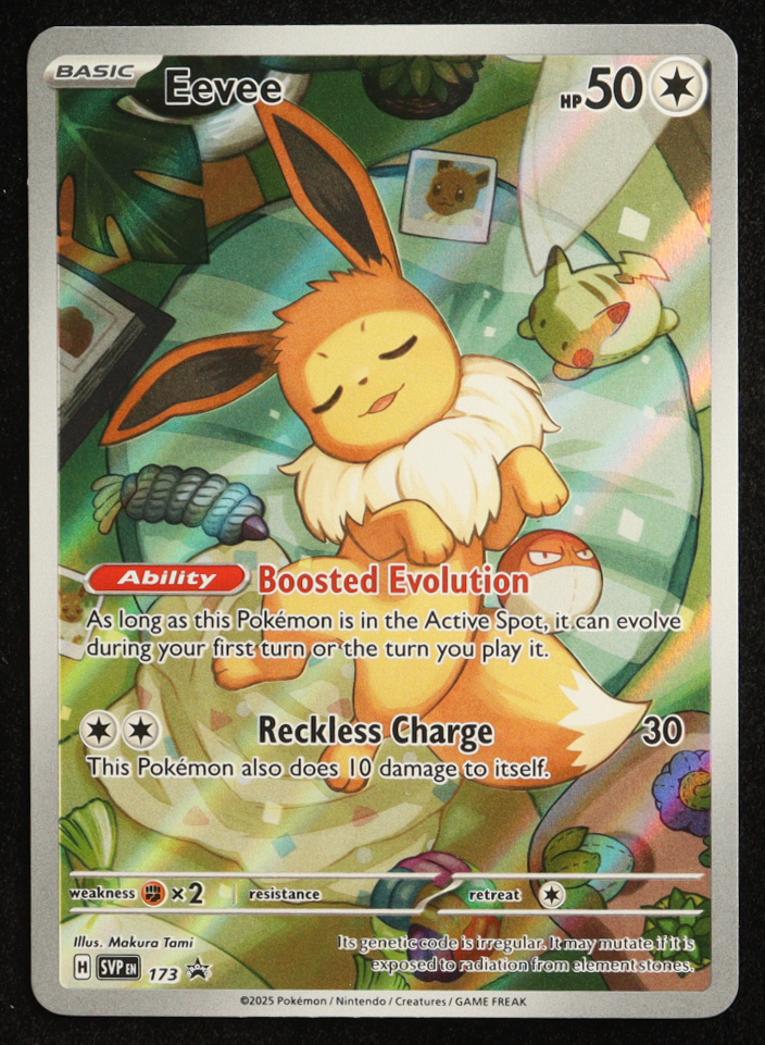 Eevee 2025 Pokemon TCG Scarlet & Violet Black Star Promos #173 at PristineAuction.com Eevee 2025 Pokemon TCG Scarlet & Violet Black Star Promos #173 at PristineAuction.com