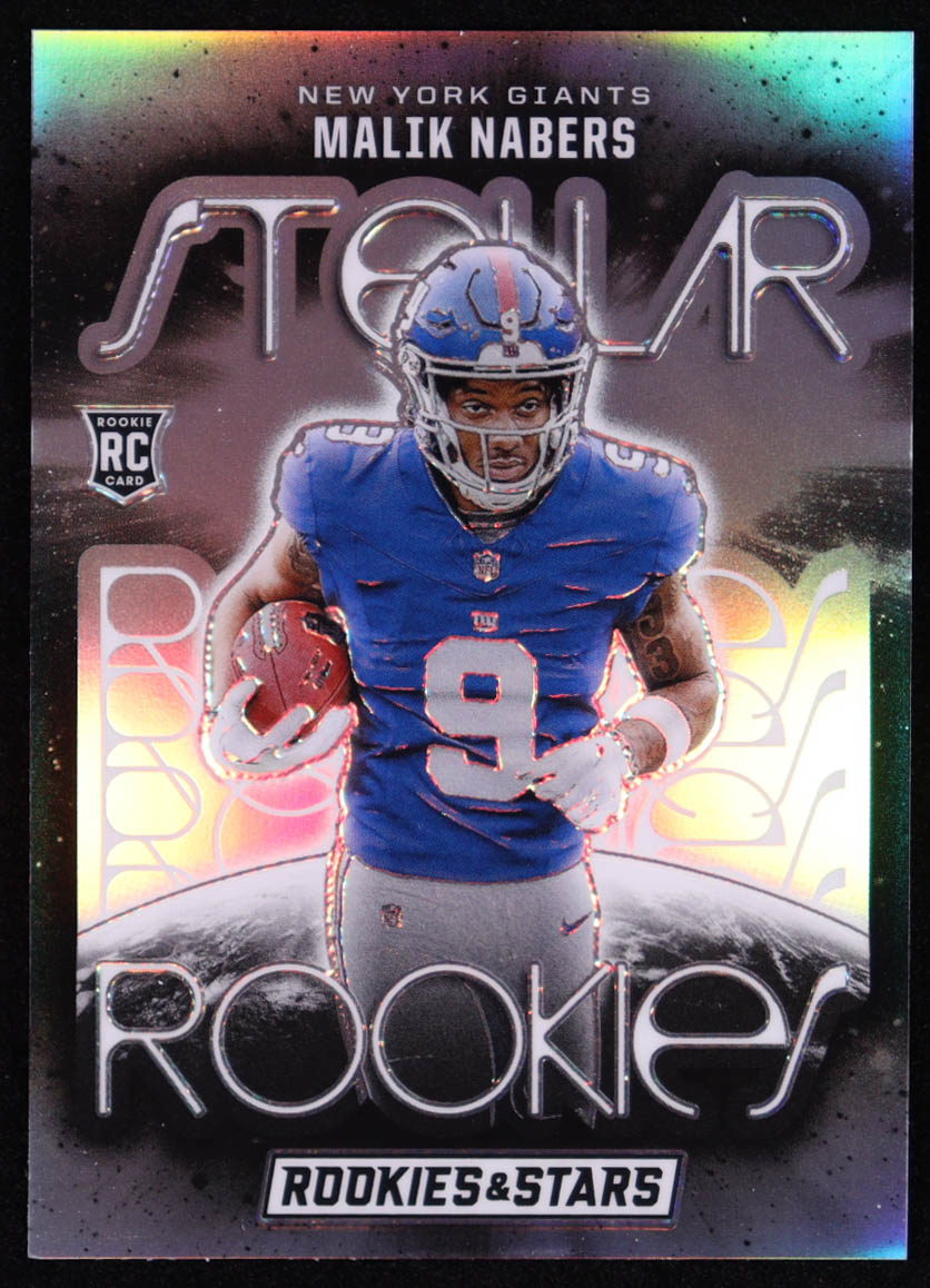 Malik Nabers 2024 Rookies and Stars Stellar Rookies Silver #4 RC at PristineAuction.com Malik Nabers 2024 Rookies and Stars Stellar Rookies Silver #4 RC at PristineAuction.com