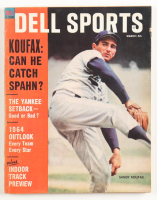 1964 "Dell Sports" Magazine with Sandy Koufax Cover at PristineAuction.com