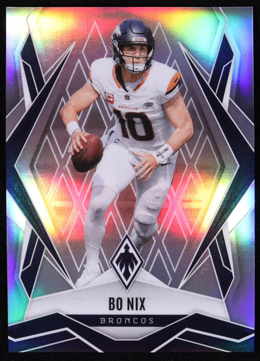 Bo Nix 2025 Panini Phoenix Silver #83 at PristineAuction.com Bo Nix 2025 Panini Phoenix Silver #83 at PristineAuction.com
