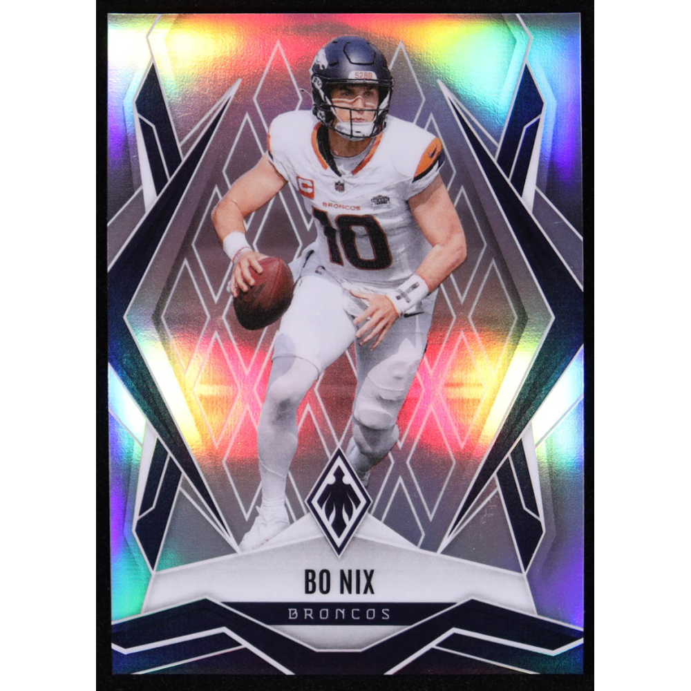 Bo Nix 2025 Panini Phoenix Silver #83 at PristineAuction.com
