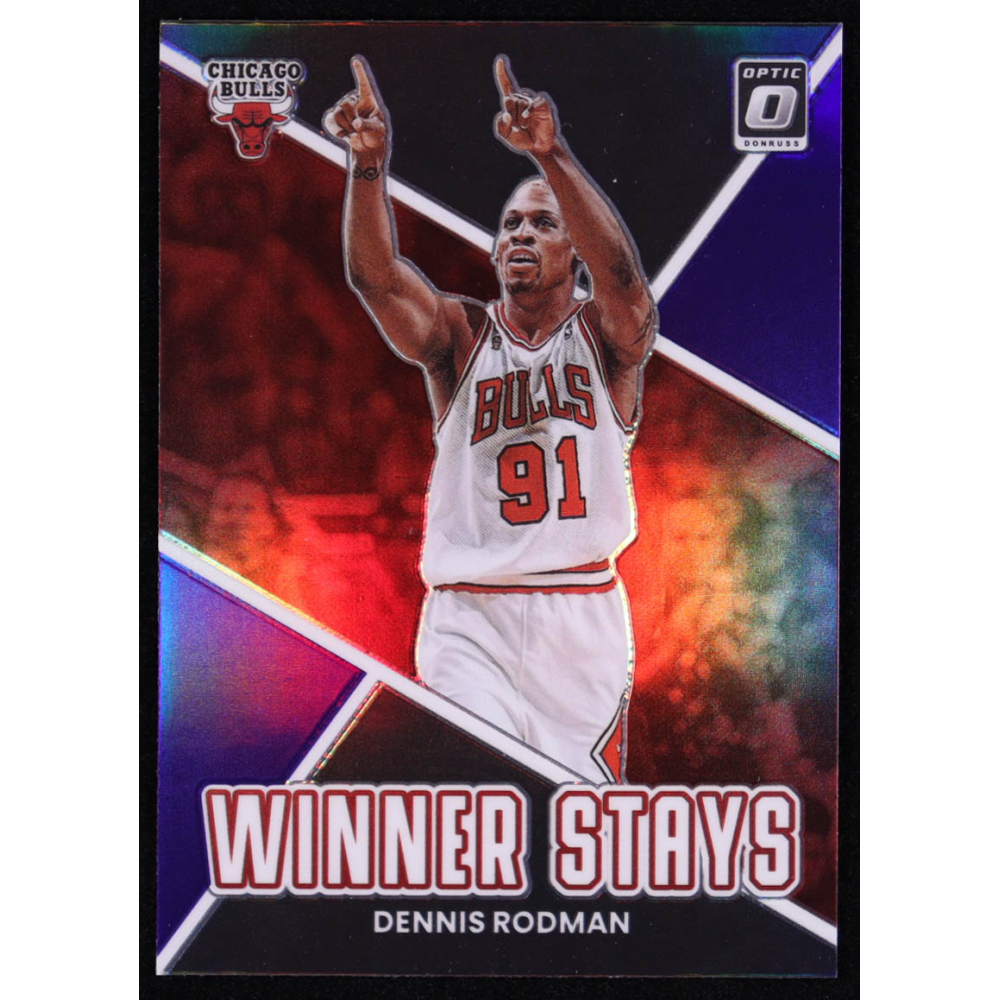 Dennis Rodman 2022-23 Donruss Optic Winner Stays Purple #9 at PristineAuction.com