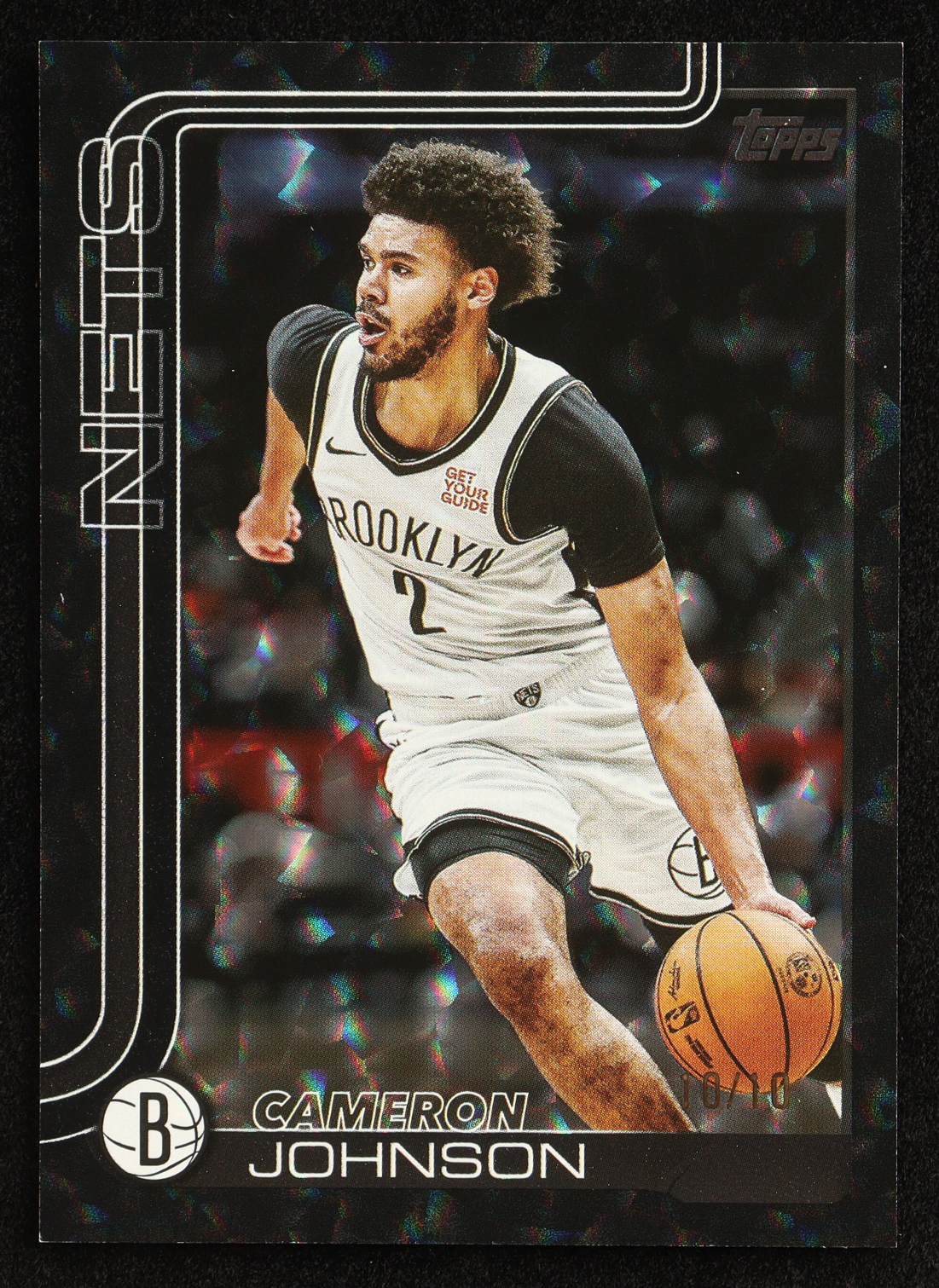 Cameron Johnson 2025-26 Topps Black Holo Foil #13 #10/10 at PristineAuction.com Cameron Johnson 2025-26 Topps Black Holo Foil #13 #10/10 at PristineAuction.com