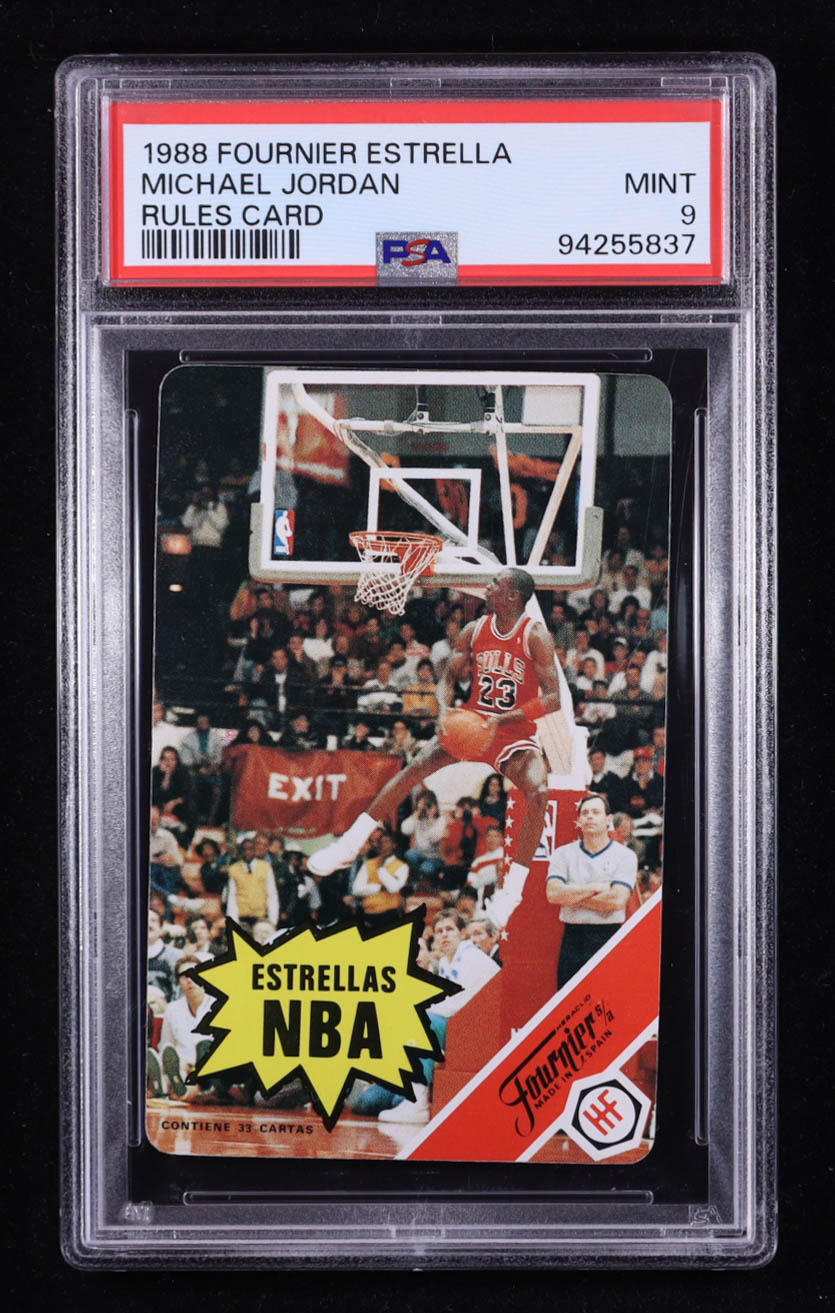 Michael Jordan 1988 Fournier NBA Estrellas #NNO (PSA 9) at PristineAuction.com Michael Jordan 1988 Fournier NBA Estrellas #NNO (PSA 9) at PristineAuction.com