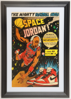 1985 "Space Jordan!" Air Jordan 1 Promotional Custom Framed Poster at PristineAuction.com