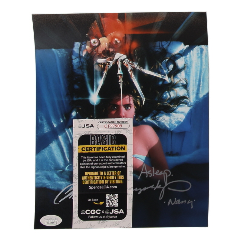 Heather Langenkamp Signed "A Nightmare on Elm Street" 8x10 Photo Inscribed "Don't Fall Asleep / Nancy" (JSA) at PristineAuction.com Heather Langenkamp Signed "A Nightmare on Elm Street" 8x10 Photo Inscribed "Don't Fall Asleep / Nancy" (JSA) at PristineAuction.com