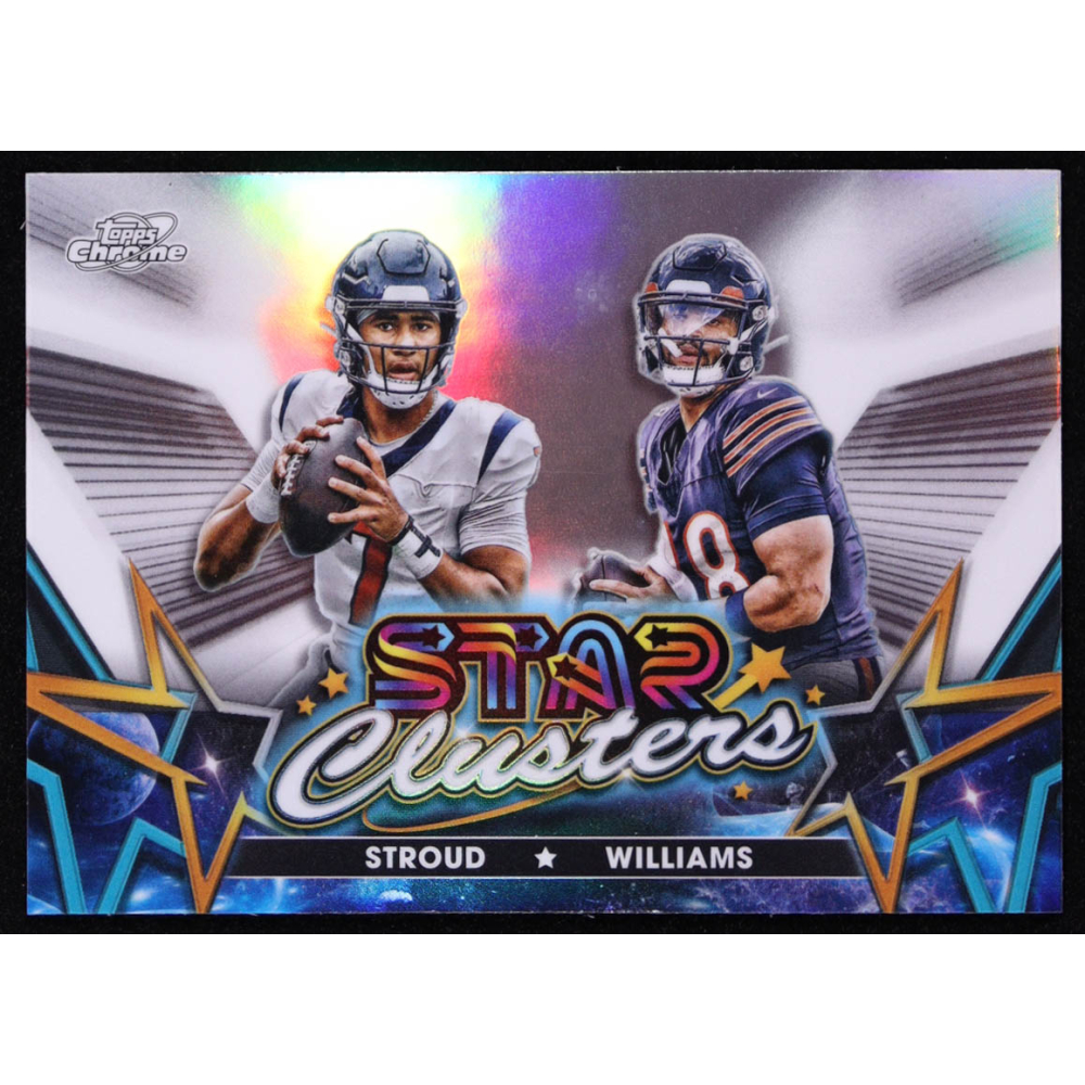Caleb Williams RC / CJ Stroud 2024 Topps Cosmic Chrome Star Clusters #SCL11 at PristineAuction.com
