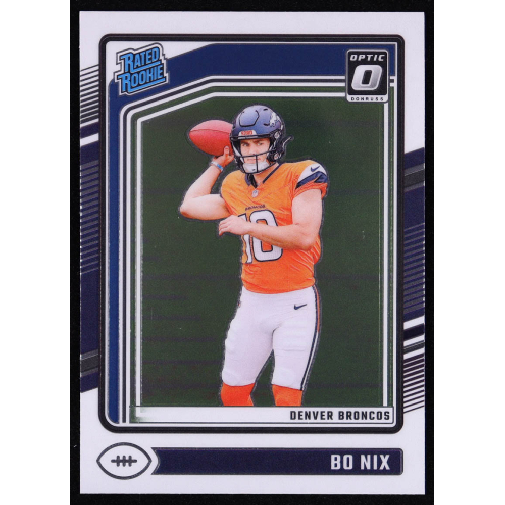 Bo Nix 2024 Donruss Optic #209 RR RC at PristineAuction.com