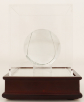 Tiffany & Co. Lead Crystal Tennis Ball With Wood & Acrylic Display Case at PristineAuction.com