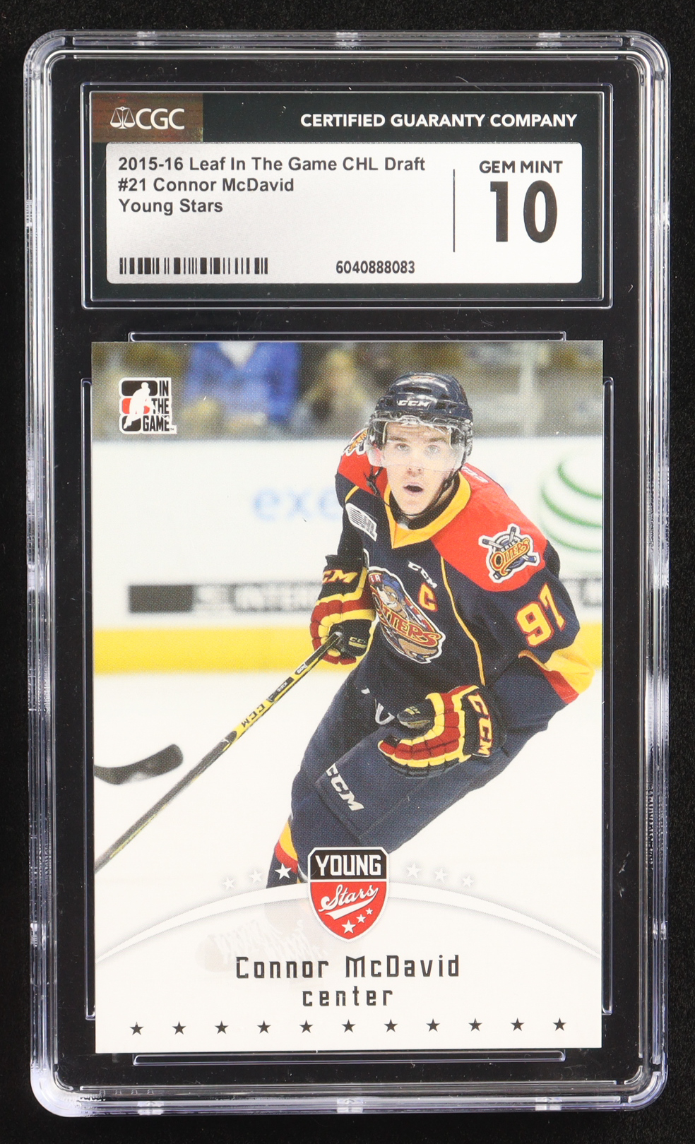 Connor McDavid 2015 ITG CHL Draft #21 RC (CGC 10) at PristineAuction.com Connor McDavid 2015 ITG CHL Draft #21 RC (CGC 10) at PristineAuction.com