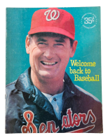 1969 Senators Official Program Scorecard at PristineAuction.com
