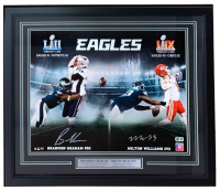 Brandon Graham & Milton Williams Signed Eagles Custom Framed Photo Display (Beckett) at PristineAuction.com