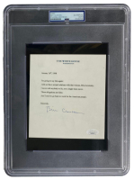 Bill Clinton Signed Replica White House Statement Letter (PSA) at PristineAuction.com