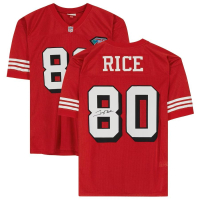 Jerry Rice Signed 49ers Mitchell & Ness Authentic Jersey (Fanatics) at PristineAuction.com
