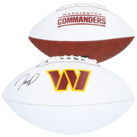 Jayden Daniels Signed Commanders Logo Football (Fanatics) at PristineAuction.com