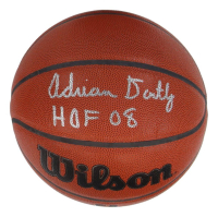 Adrian Dantley Signed Wilson NBA Basketball Inscribed "HOF 08" (Schwartz) at PristineAuction.com