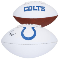 Tyler Warren Signed Colts Logo Football (Fanatics) at PristineAuction.com