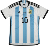 Lionel Messi Signed Argentina Adidas Authentic Jersey Inscribed "Leo" (Beckett) at PristineAuction.com