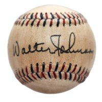 Walter Johnson Replica Baseball with Facsimile Signature at PristineAuction.com