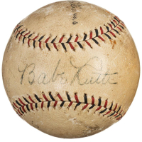 Babe Ruth, Lou Gehrig & Will Rogers Signed Baseball (Beckett & PSA) at PristineAuction.com