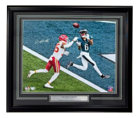 DeVonta Smith Signed Eagles Custom Framed Photo Display (Fanatics) at PristineAuction.com