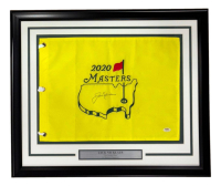 Jack Nicklaus Signed 2020 Masters Custom Framed Golf Pin Flag Display (PSA) at PristineAuction.com