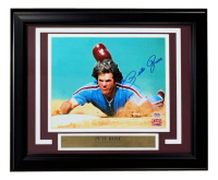 Pete Rose Signed Phillies Custom Framed Photo Display (PSA & Rose) at PristineAuction.com