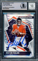 Justin Fields Signed 2021 Rookies & Stars #104 RC (BGS | Auto Grade 10) at PristineAuction.com
