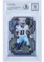 Micah Parsons Signed 2021 Panini Prizm #382 RC (BGS | Auto Grade 10) at PristineAuction.com
