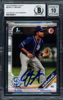 CJ Abrams Signed 2019 Bowman Draft #BD-85 RC (BGS | Auto Grade 10) at PristineAuction.com