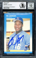 Bo Jackson Signed 1987 Fleer #369 RC (BGS | Auto Grade 10) at PristineAuction.com