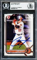 Coby Mayo Signed 2022 Bowman Draft #BD-127 RC (BGS) at PristineAuction.com