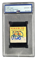 Larry Bird Signed 1980 Celtics vs Bulls Ticket Stub (PSA | Gem MT 10) at PristineAuction.com