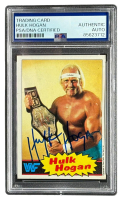 Hulk Hogan Signed 1985 Topps #1 WWF RC (PSA) at PristineAuction.com