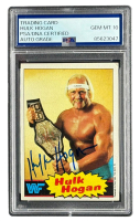 Hulk Hogan Signed 1985 Topps #1 WWF RC (PSA | Gem MT 10) at PristineAuction.com