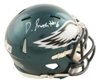 Devonta Smith Signed Eagles Speed Mini Helmet (Beckett) at PristineAuction.com