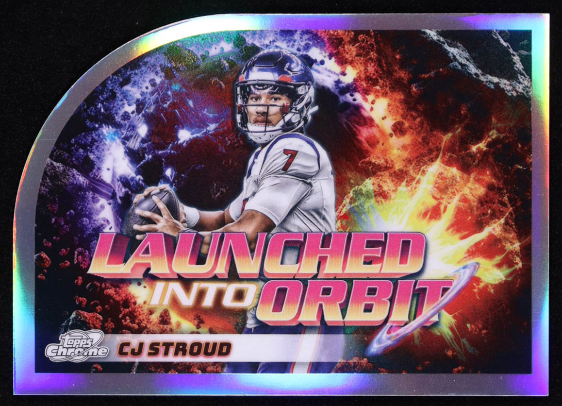 CJ Stroud 2024 Topps Cosmic Chrome Launched Into Orbit #LIO2 at PristineAuction.com CJ Stroud 2024 Topps Cosmic Chrome Launched Into Orbit #LIO2 at PristineAuction.com