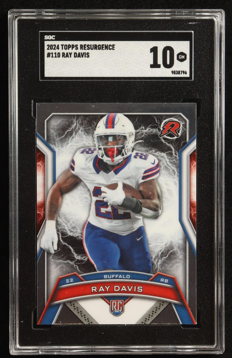 Ray Davis 2024 Topps Resurgence #110 RC (SGC 10) at PristineAuction.com Ray Davis 2024 Topps Resurgence #110 RC (SGC 10) at PristineAuction.com