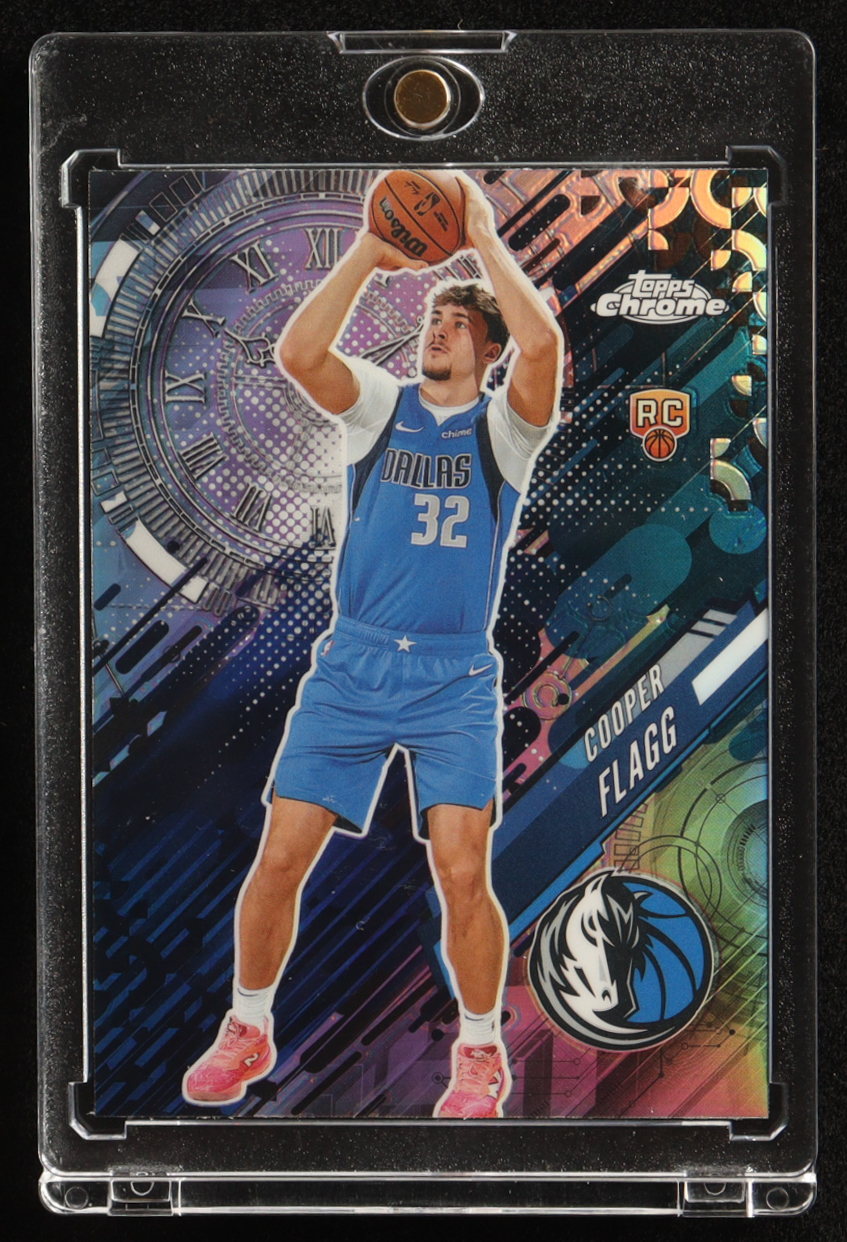 Cooper Flagg 2025 Topps Chrome Go Time Refractor #GT-16 RC at PristineAuction.com Cooper Flagg 2025 Topps Chrome Go Time Refractor #GT-16 RC at PristineAuction.com