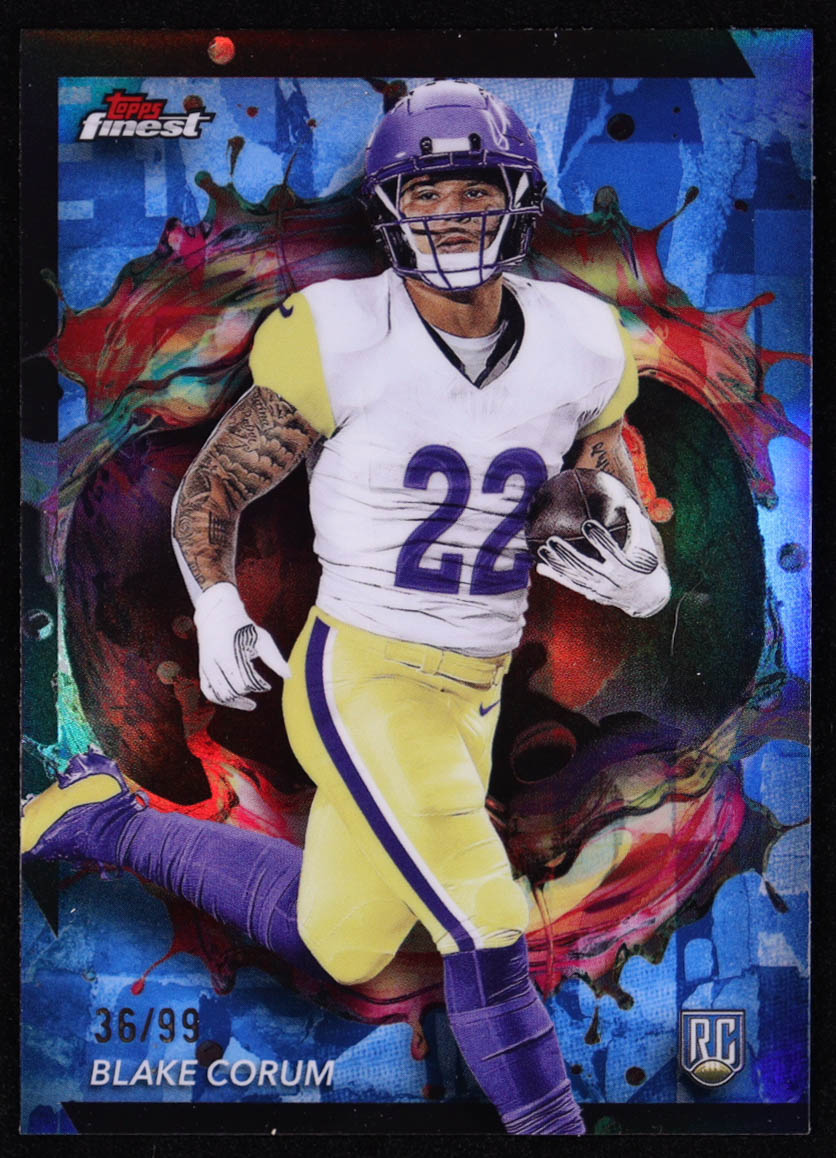 Blake Corum 2024 Finest Blue Refractors #285 #36/99 RC at PristineAuction.com Blake Corum 2024 Finest Blue Refractors #285 #36/99 RC at PristineAuction.com