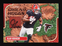 Bijan Robinson 2024 Absolute Ground Hoggs Materials Gold #1 #17/99 at PristineAuction.com