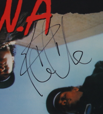 Ice Cube signed N.W.A. "Straight Outta Compton" Vinyl Record Album (JSA) at PristineAuction.com Ice Cube signed N.W.A. "Straight Outta Compton" Vinyl Record Album (JSA) at PristineAuction.com