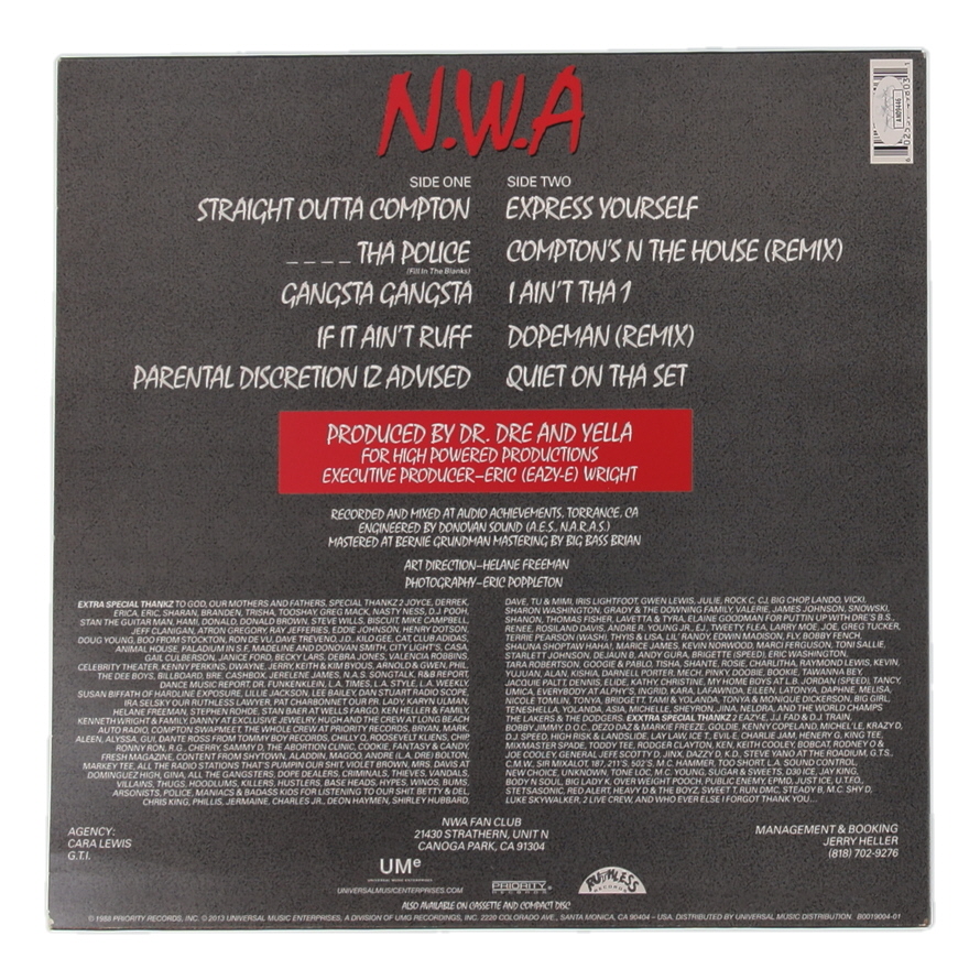 Ice Cube signed N.W.A. "Straight Outta Compton" Vinyl Record Album (JSA) at PristineAuction.com Ice Cube signed N.W.A. "Straight Outta Compton" Vinyl Record Album (JSA) at PristineAuction.com