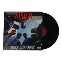Ice Cube signed N.W.A. "Straight Outta Compton" Vinyl Record Album (JSA) at PristineAuction.com