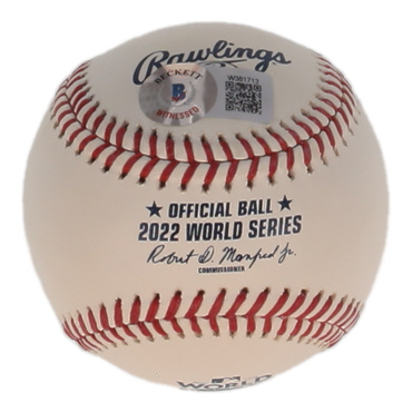 Kyle Tucker Signed 2022 World Series Baseball (Beckett) at PristineAuction.com Kyle Tucker Signed 2022 World Series Baseball (Beckett) at PristineAuction.com